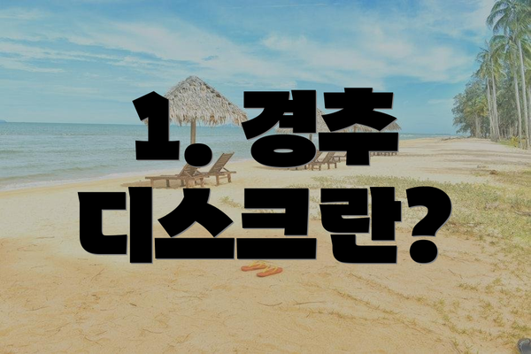 1. 경추 디스크란?