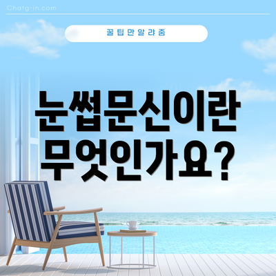 눈썹문신이란 무엇인가요?