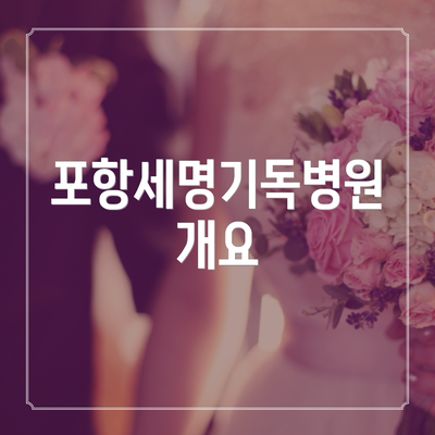 포항세명기독병원 개요