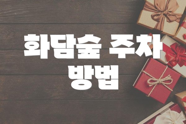 화담숲 주차 방법