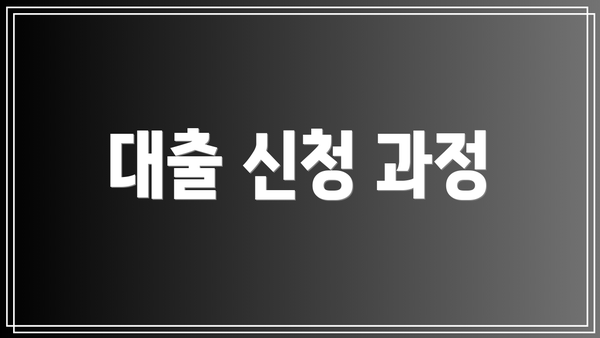 대출 신청 과정