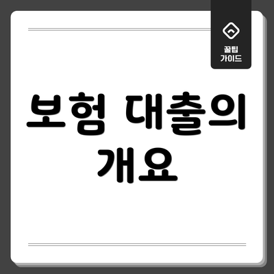 보험 대출의 개요