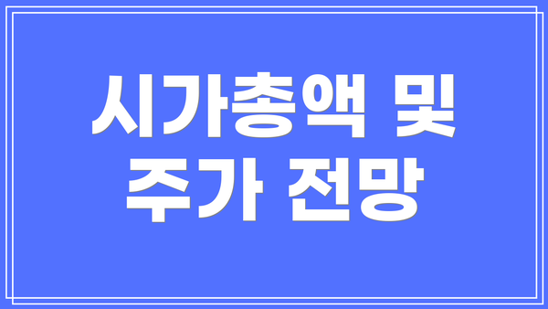 시가총액 및 주가 전망
