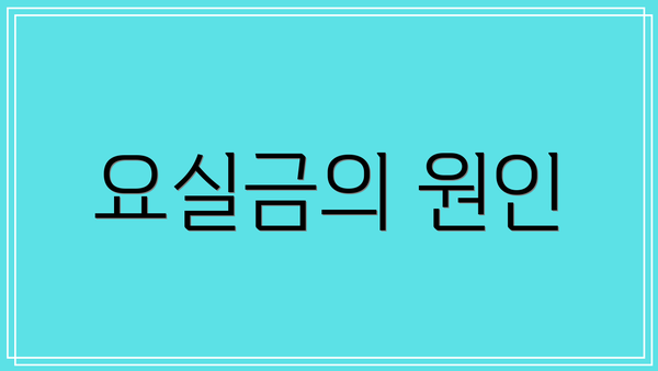 요실금의 원인