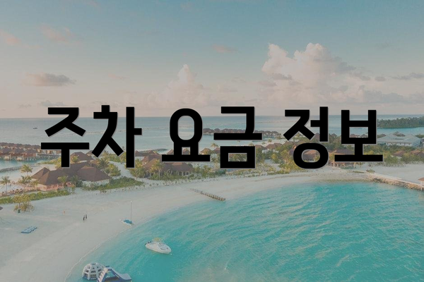 주차 요금 정보
