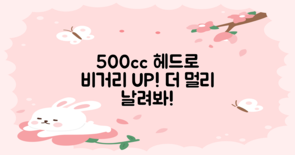 500cc 헤드로 더 멀리 날려보세요